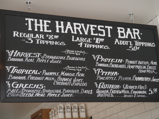 HarvestBarmenu