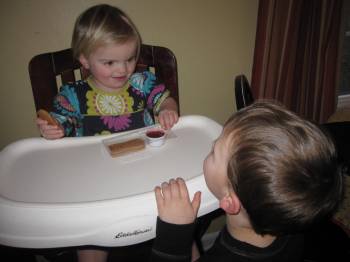 Emilie's son & daughter