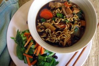 Japanese vegetable noodle soup recipe