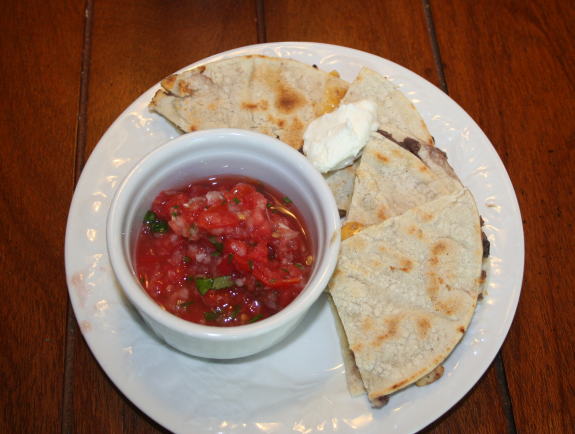 Black Bean Chicken Quesadillas