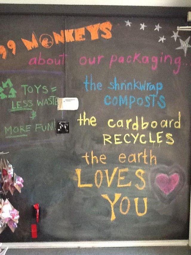 99 Monkeys Chalkboard