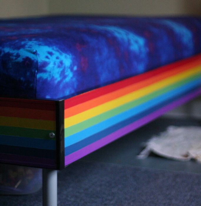rainbow bed.