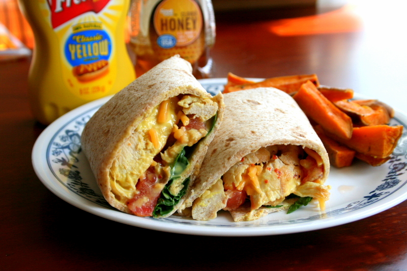 Healthy Honey Mustard Chicken Wrap Recipe