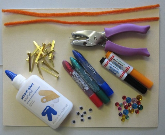 supplies for a skeleton craft