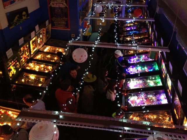 Seattle Pinball Museum overhead view