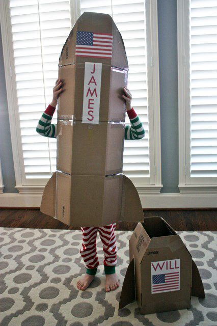 Cardboard Rocket by Built by Kids