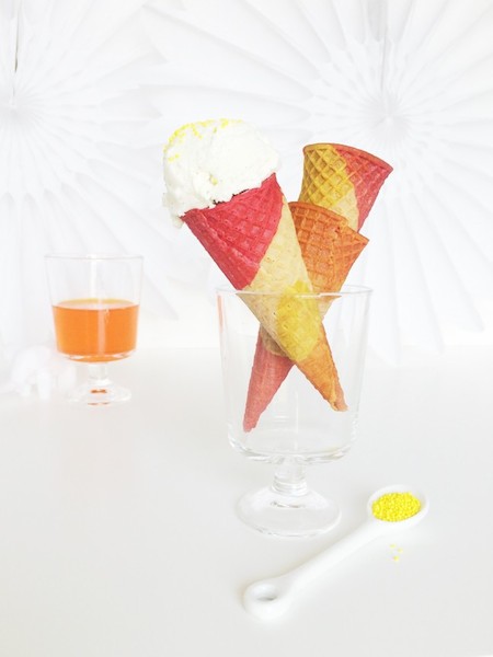 Dyeing-ice-cream-cones