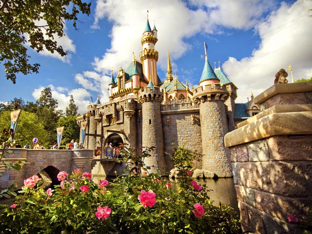 Disneyland-Sleeping-Beauty-Castle-Flowers