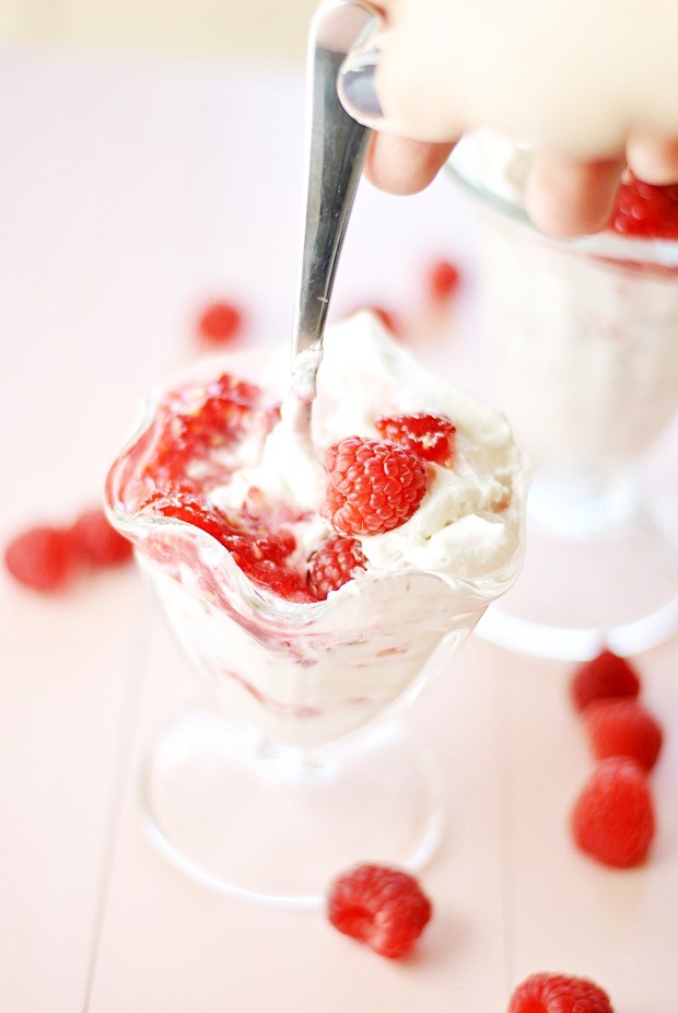 white chocolate raspberry mousse is a delicious valentines day food