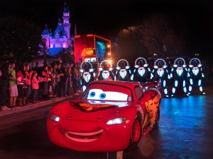 'CARS' CHARACTERS 'PAINT THE NIGHT' (ANAHEIM, Calif.) — Lightning McQueen from the Disney●Pixar 'Cars' films leads the Cars Crew, Mack and DJ in this all-new after-dark spectacular at Disneyland park inspired by the iconic 'Main Street Electrical Parade.' 'Paint the Night' is full of vibrant color and more than 1.5 million, brilliant LED lights and features special effects, unforgettable music, and energetic performances that bring beloved Disney and Disney●Pixar stories to life. (Paul Hiffmeyer/Disneyland Resort)
