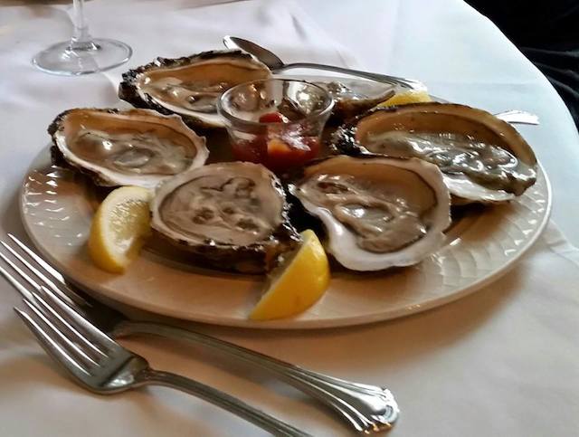 Oysters at The Rams Head Inn