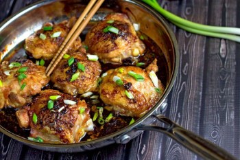 A picture of the Asian chicken thighs recipe from The Midnight Baker