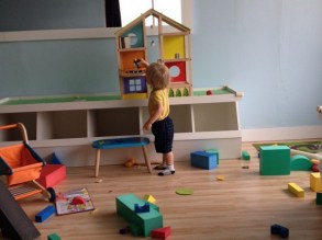 Playing with a doll house