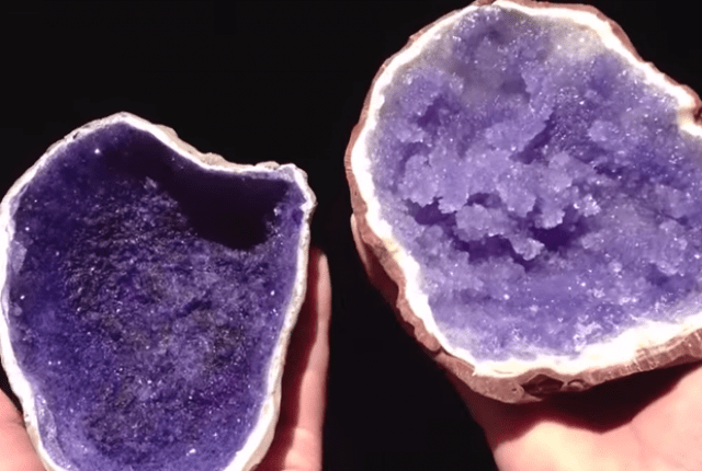 a geode can be an edible science experiment if you do it right.