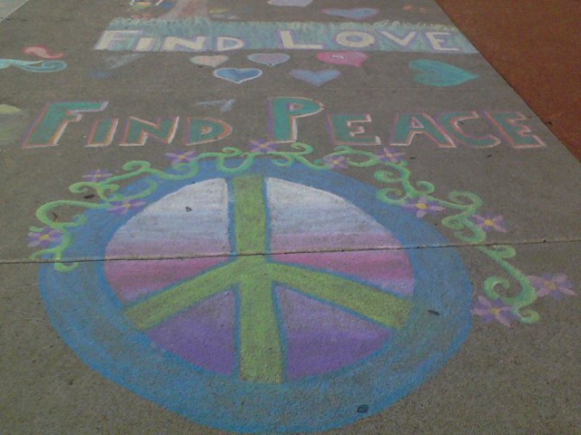 peace chalk