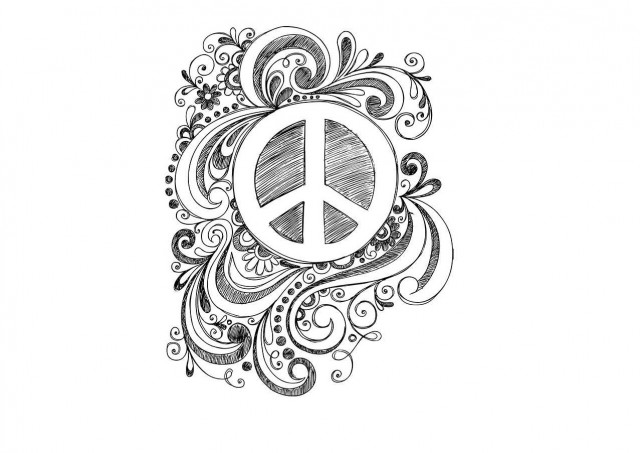peace coloring page2