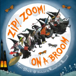 Zip Zip on a Broom is a witch book for kids
