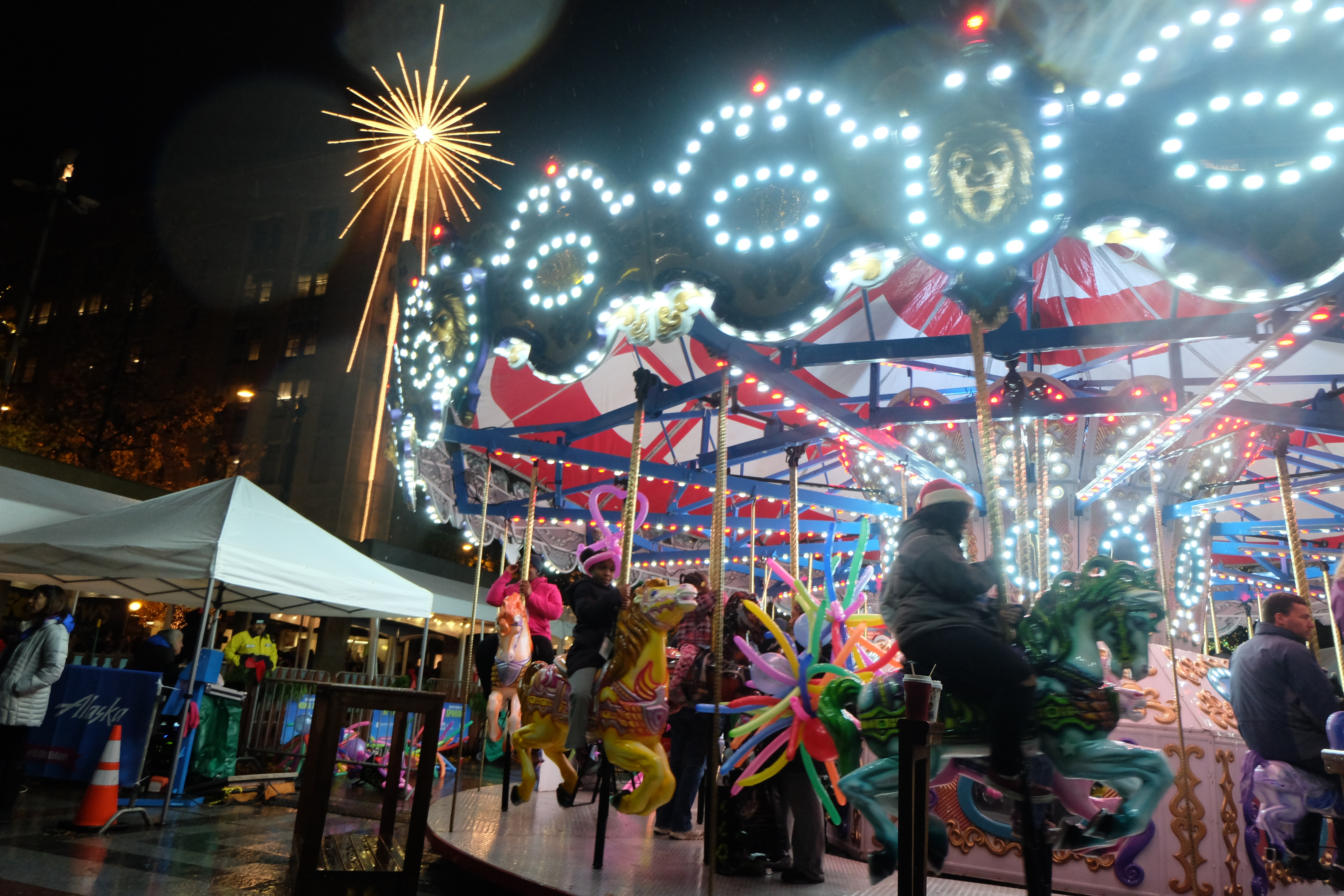The whirling tradition of the Holiday Carousel returns on Friday, November 27 at Westlake Park. Kids of all ages are welcome to take a spin, with a suggested donation of three dollars. Proceeds benefit the work of Treehouse, providing foster kids a childhood and a future. Hours of operation: Monday-Thursday: 11 a.m. - 9 p.m. Friday: 11 a.m. - 10 p.m. Saturday: 10 a.m. - 10 p.m. Sunday: 10 a.m. - 9 p.m. Special Hours: Nov. 27: 10 a.m. - 10 p.m. Dec. 13: 8 a.m. - 9 p.m. Dec. 24: 10 a.m. - 5 p.m. Dec. 25: CLOSED Dec. 31: 10 a.m. - 5 p.m. Jan. 1: 10 a.m. - 2 p.m.