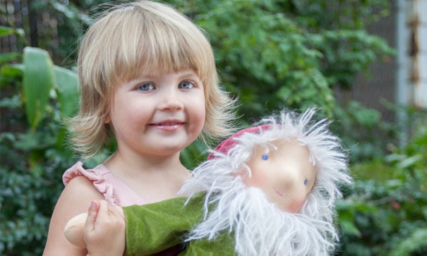 Gnomes Home - Tallulah with Waldorf Doll