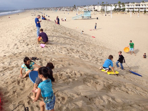 best places to go sand sledding in LA
