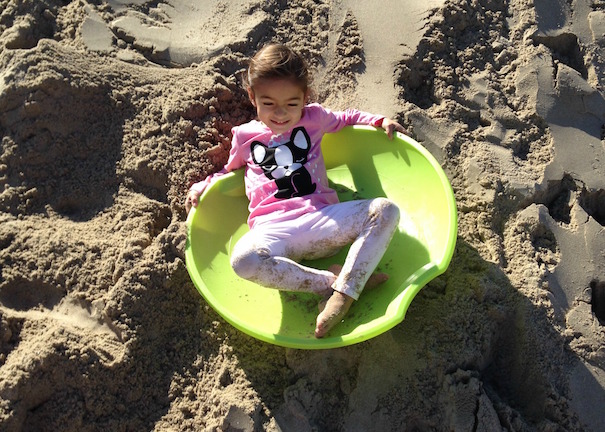 where to go sand sledding with kids in LA