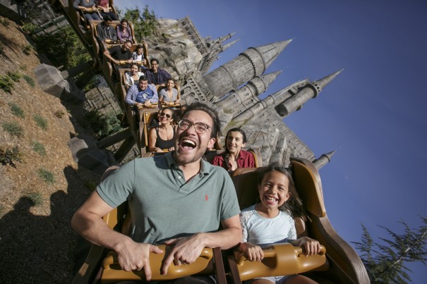 Park Guests on Flight of the Hippogriff at WWoHP USH Photo Credit David Sprague