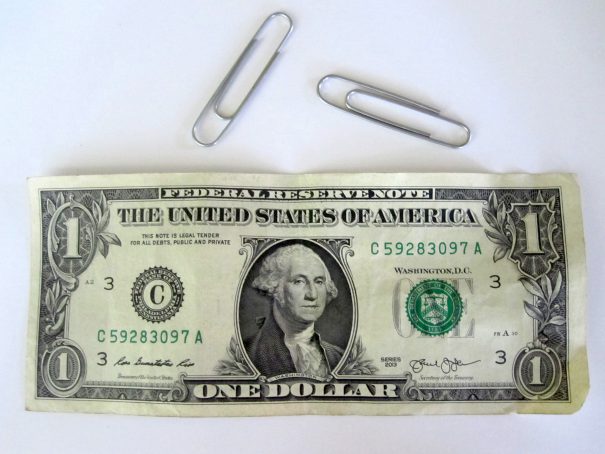 easy magic trick with a dollar bill