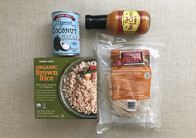 Trader Joe's recipes that include Thai curry red sauce