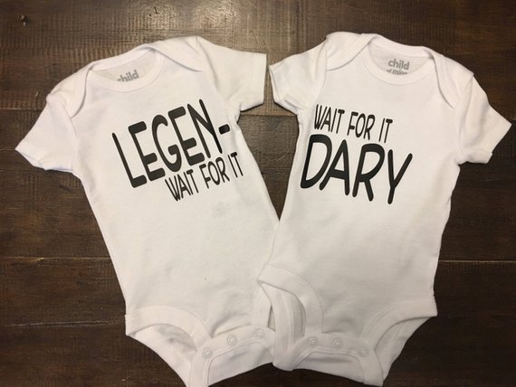 Twin onesies clearance funny