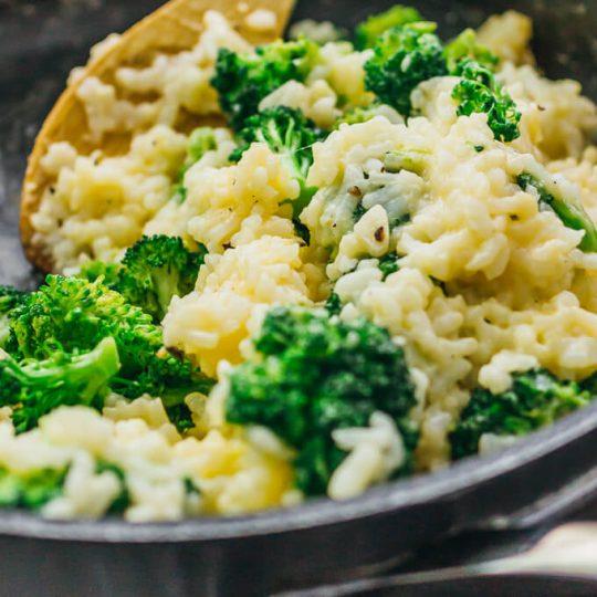 Broccoli Cheddar Risotto Recipe