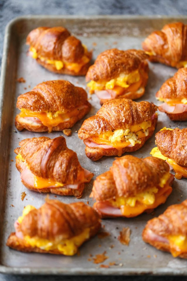make ahead breakfast croissant