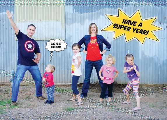 Superhero family via Paging Supermom