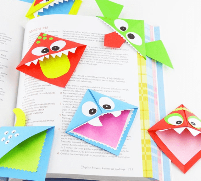 simple origami for kids are origami bookmarks
