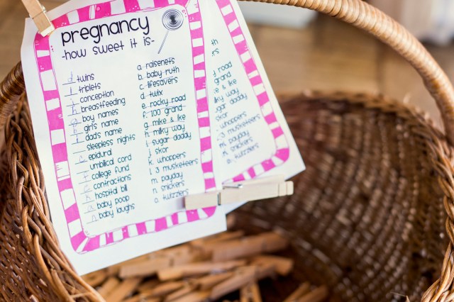 baby shower game