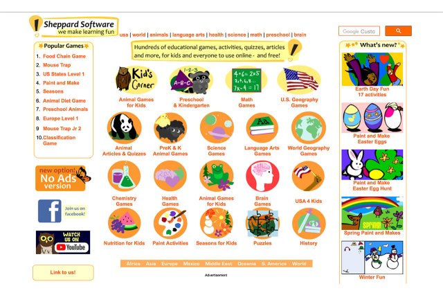 Another website full of fun educational games! Website 