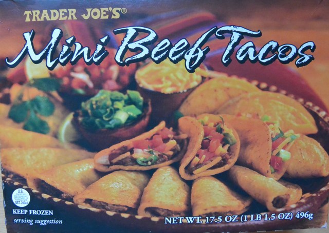 Mini Beef Tacos are some of the best frozen food from Trader Joe's