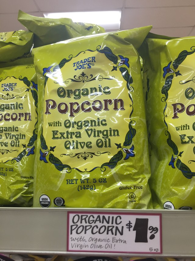 Trader Joe's organic popcorn