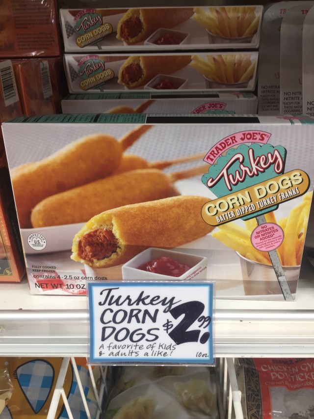 Trader Joe's turkey corn dogs