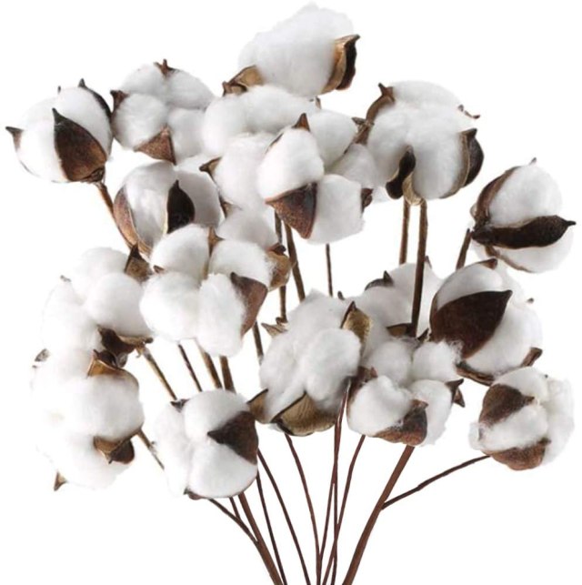 faux floral cotton stem