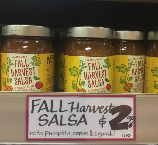 Fall Harvest Salsa is a new Trader Joe's product for fall