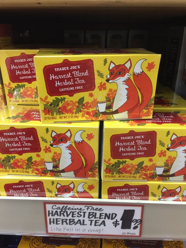 Harvest Blend Herbal Tea is a new Trader Joe's product for fall