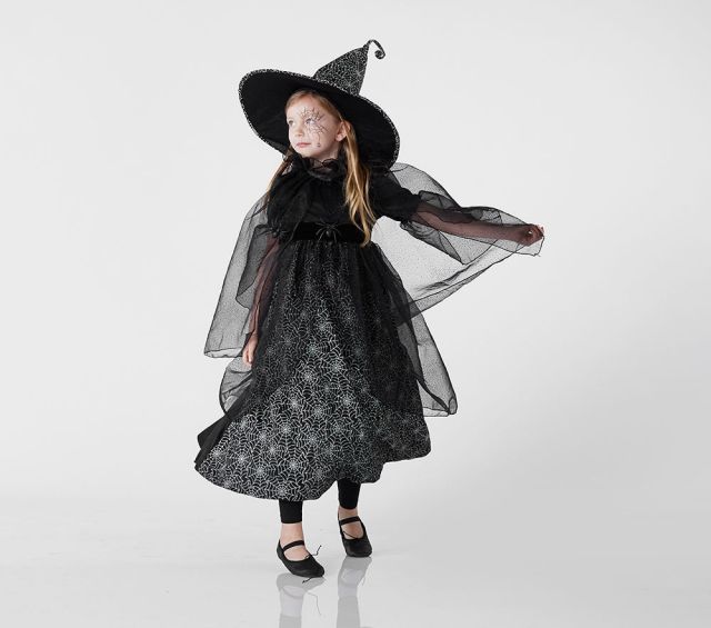kids glow in the dark witch halloween costume