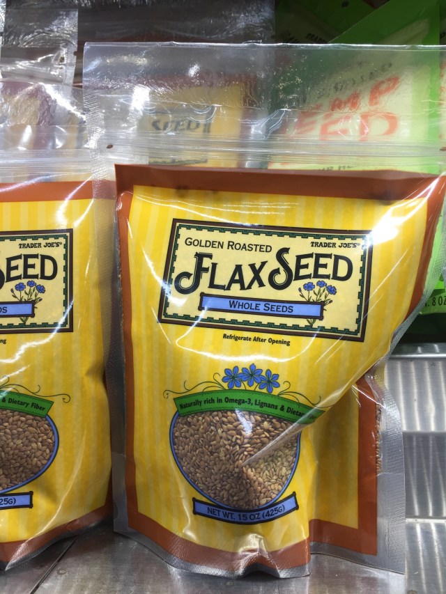 add healthy Trader Joe's products like flax seed to your diet this year.