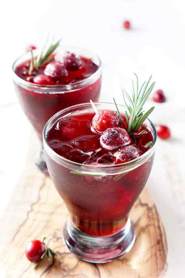 cranbeery cooler holiday mocktail