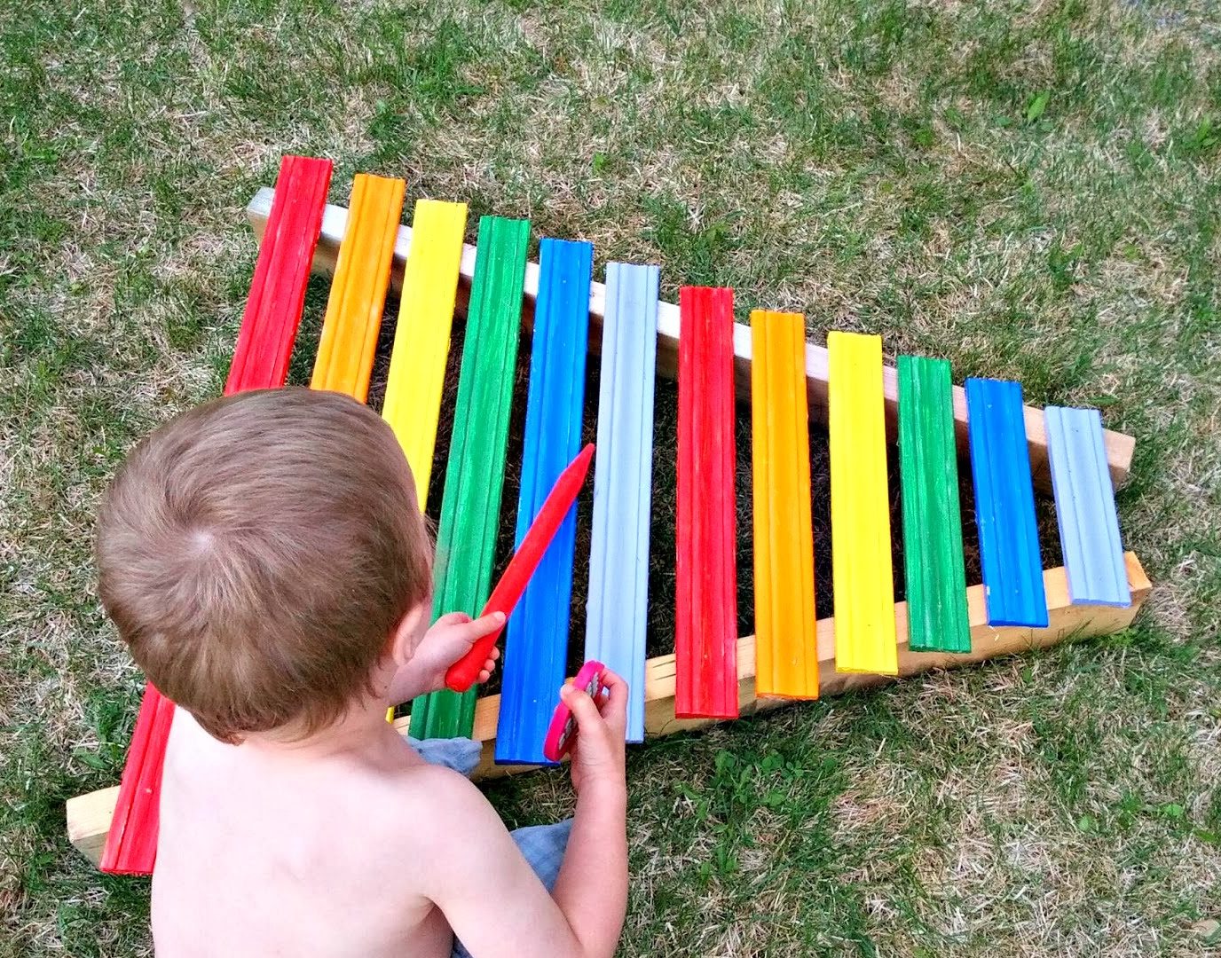 how to make a homemade pipe xylophone