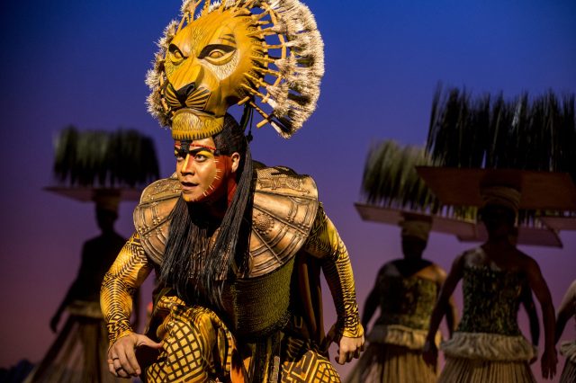 Performer in the lion king musical