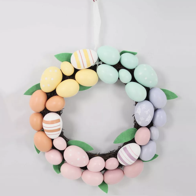 Easter Egg Wreath is a new easter egg decoration from target