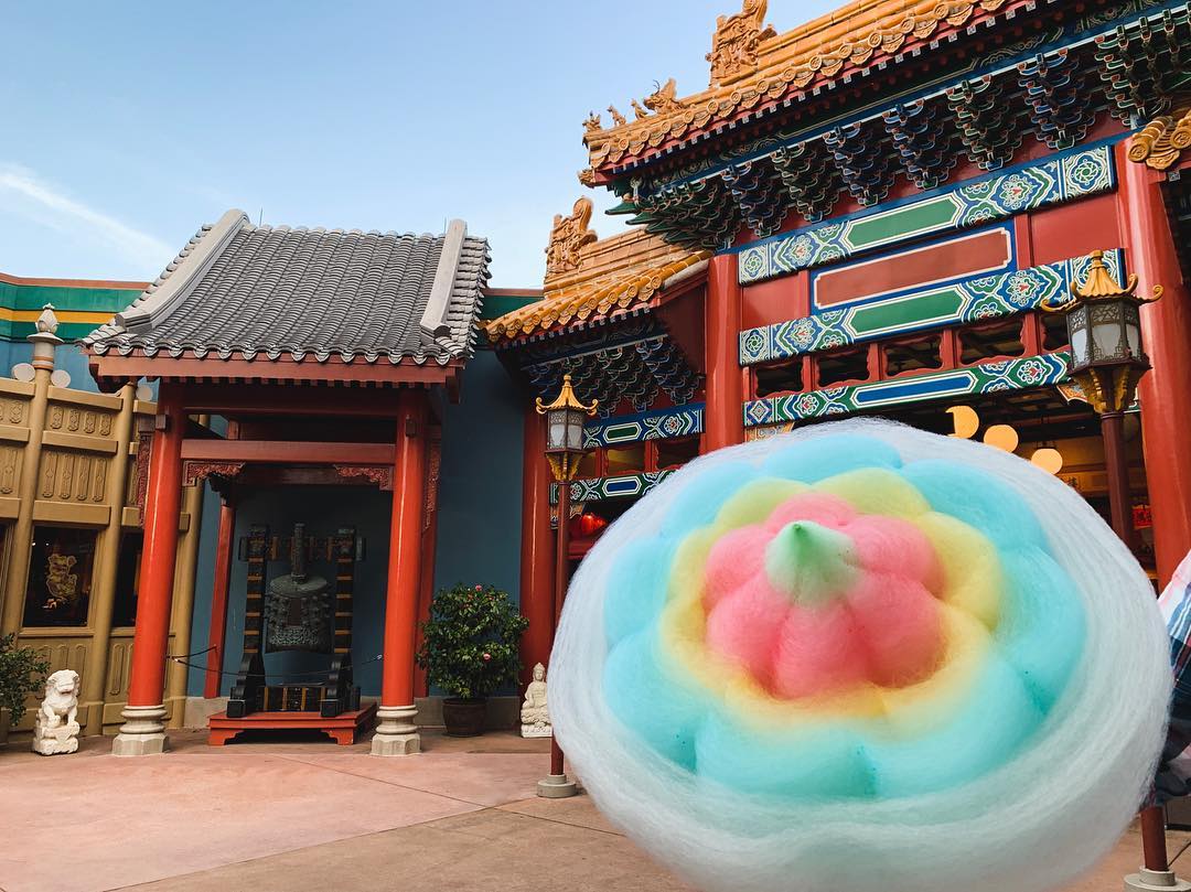 Rainbow Cotton Candy Is Now at Epcot