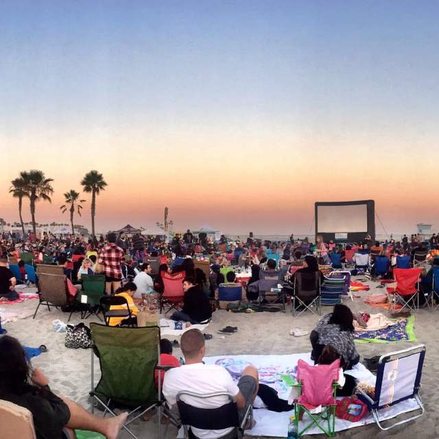 moonlight movies on the beach outdoors