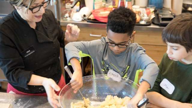 Kids cook with PCC Markets for Mother's Day in Seattle
